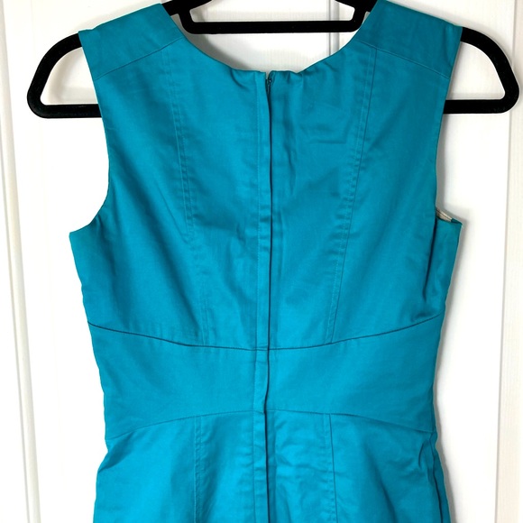 H&M Turquoise Sheath Dress with Sweetheart Neckline - Picture 3 of 9
